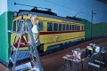 Meghan Kennedy adds some detail to the new mural, part of the beautification project she's doing at the Perkasie Trolley Tunnel as her Girl Scout's Silver Award project.